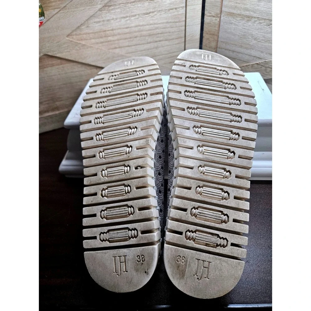 Ilse Jacobsen Gray Hornbaek Tulip Flats Wmn 38 Laser Cut Slip On Sneakers #607